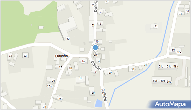 Dalków, Dalków, 4a, mapa Dalków