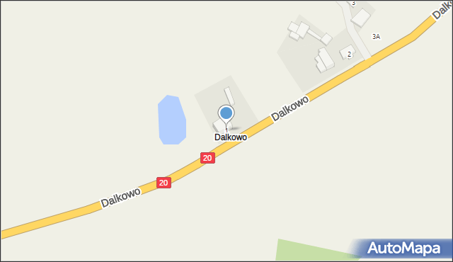 Dalkowo, Dalkowo, 1, mapa Dalkowo