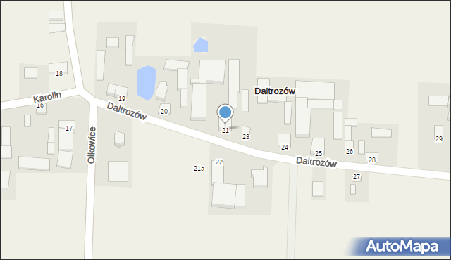 Daltrozów, Daltrozów, 21, mapa Daltrozów