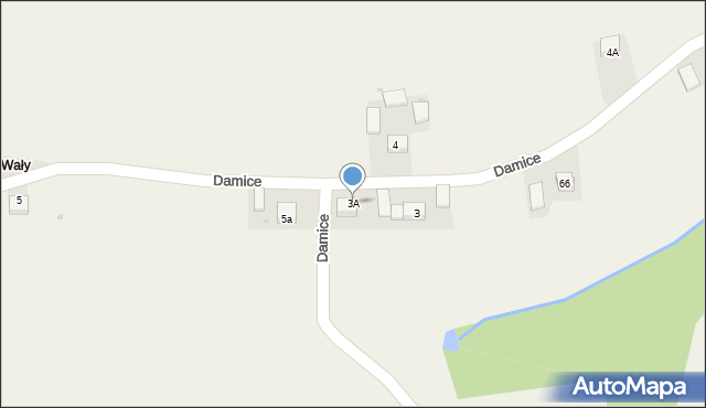 Damice, Damice, 3A, mapa Damice