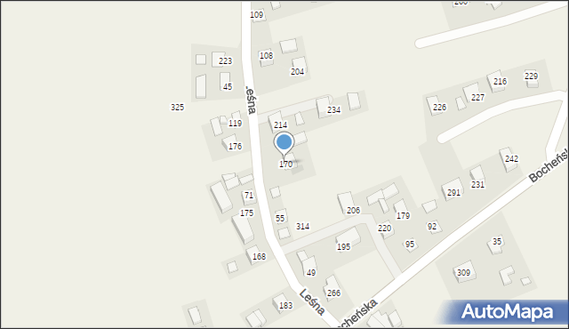 Damienice, Damienice, 170, mapa Damienice