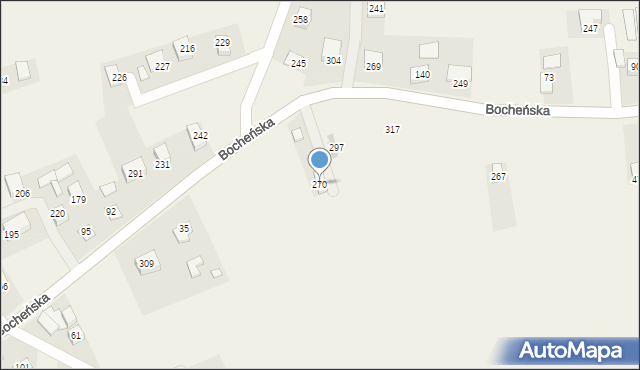 Damienice, Damienice, 270, mapa Damienice