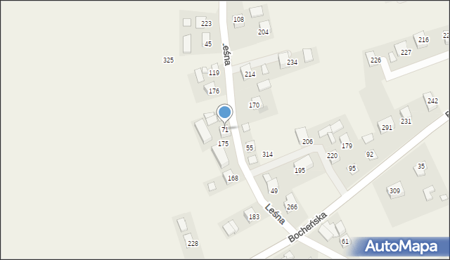 Damienice, Damienice, 71, mapa Damienice