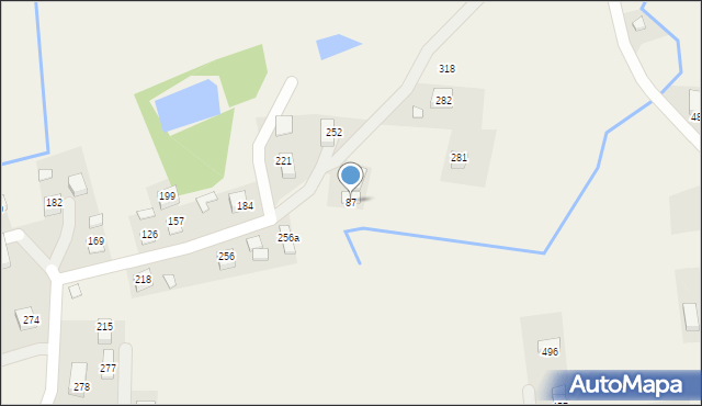 Damienice, Damienice, 87, mapa Damienice