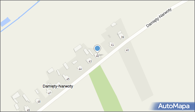 Damięty-Narwoty, Damięty-Narwoty, 42, mapa Damięty-Narwoty