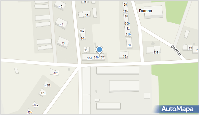 Damno, Damno, 34a, mapa Damno