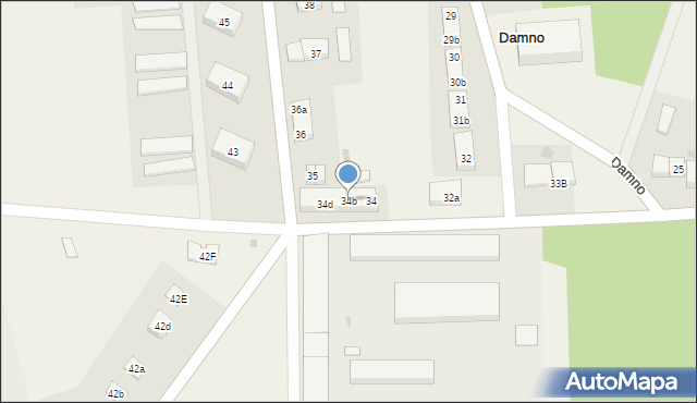 Damno, Damno, 34b, mapa Damno