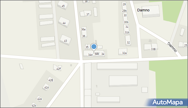 Damno, Damno, 34c, mapa Damno