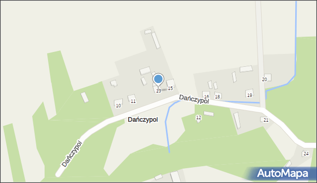 Dańczypol, Dańczypol, 13, mapa Dańczypol