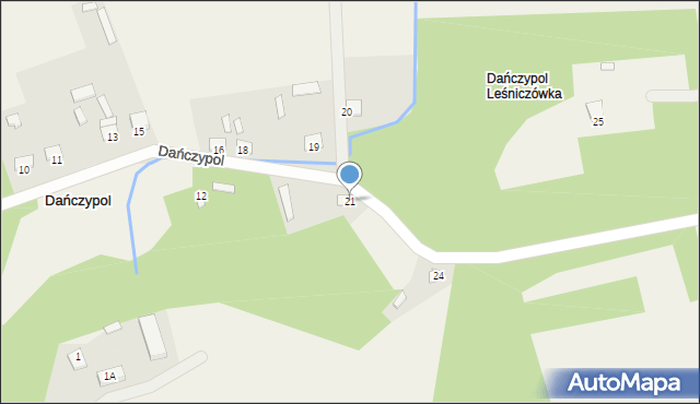 Dańczypol, Dańczypol, 21, mapa Dańczypol