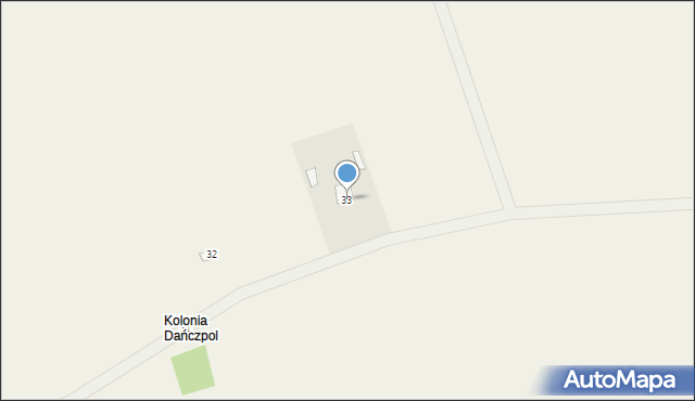Dańczypol, Dańczypol, 33, mapa Dańczypol