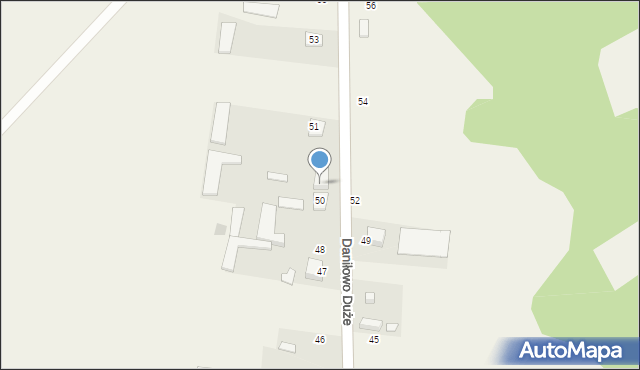 Daniłowo Duże, Daniłowo Duże, 50A, mapa Daniłowo Duże