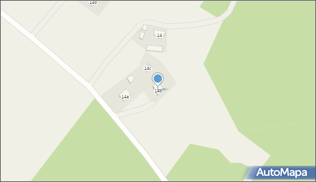 Daninów, Daninów, 14b, mapa Daninów