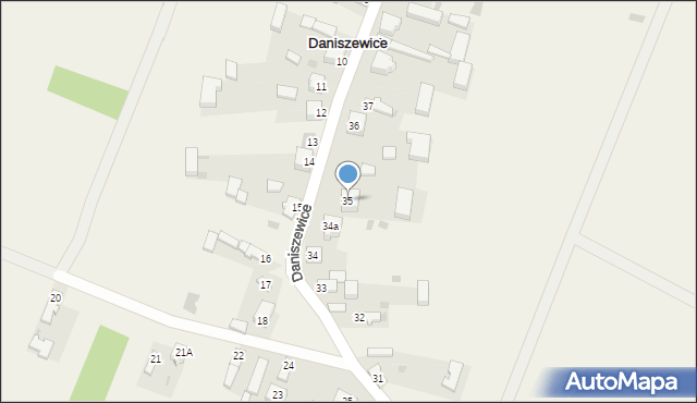 Daniszewice, Daniszewice, 35, mapa Daniszewice