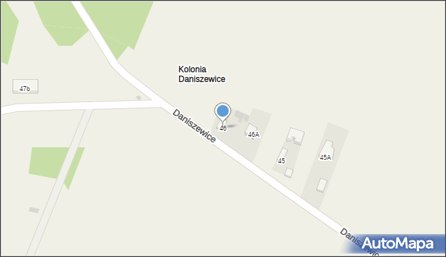 Daniszewice, Daniszewice, 46, mapa Daniszewice