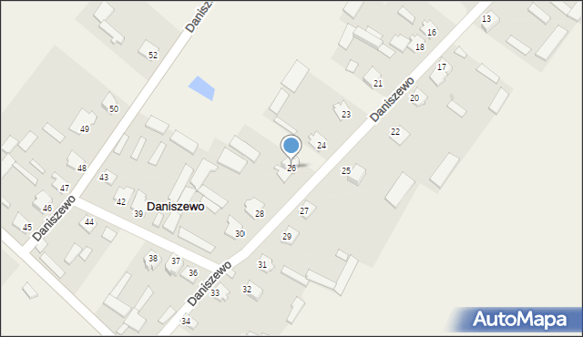 Daniszewo, Daniszewo, 26, mapa Daniszewo