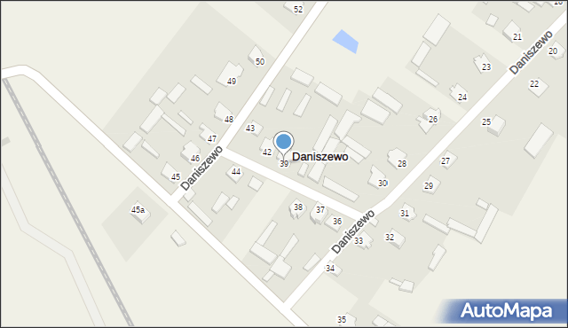 Daniszewo, Daniszewo, 39, mapa Daniszewo