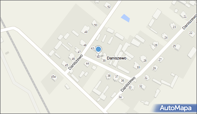 Daniszewo, Daniszewo, 42, mapa Daniszewo