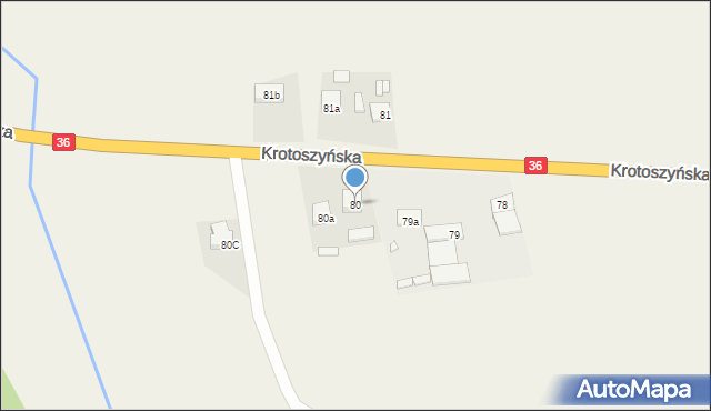 Daniszyn, Daniszyn, 80, mapa Daniszyn