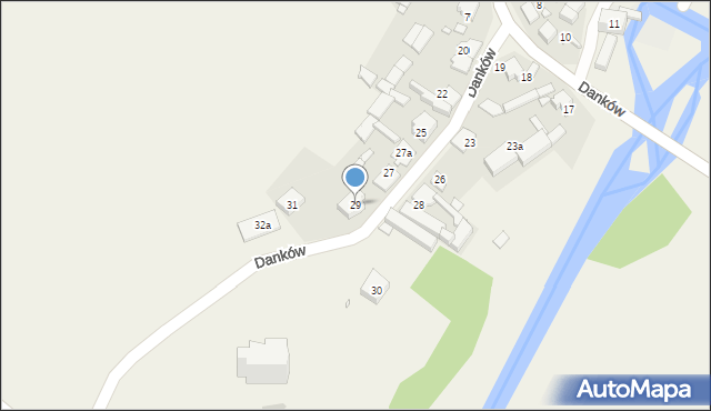 Danków, Danków, 29, mapa Danków