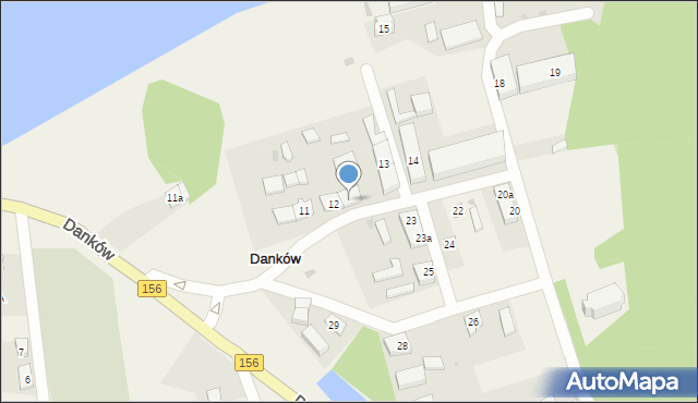 Danków, Danków, 12a, mapa Danków