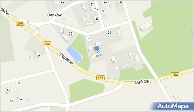 Danków, Danków, 30, mapa Danków