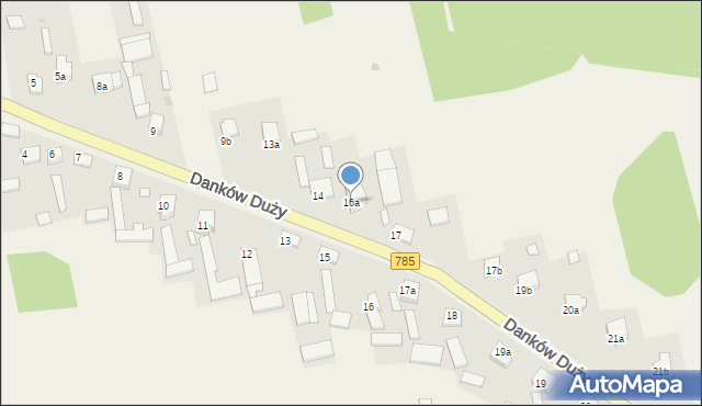 Danków Duży, Danków Duży, 16a, mapa Danków Duży