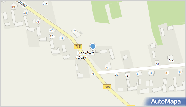 Danków Duży, Danków Duży, 27, mapa Danków Duży