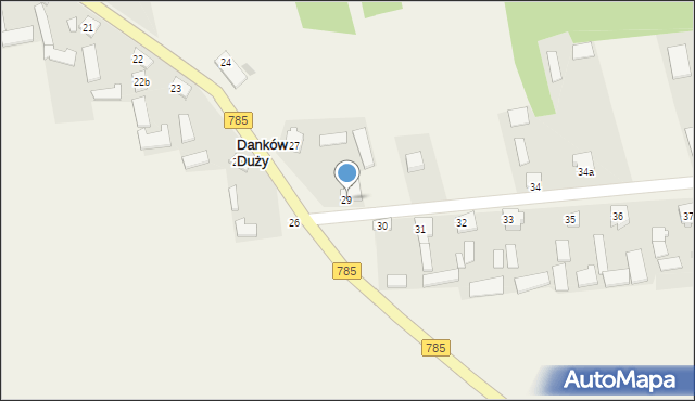 Danków Duży, Danków Duży, 29, mapa Danków Duży