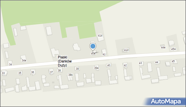 Danków Duży, Danków Duży, 40a, mapa Danków Duży