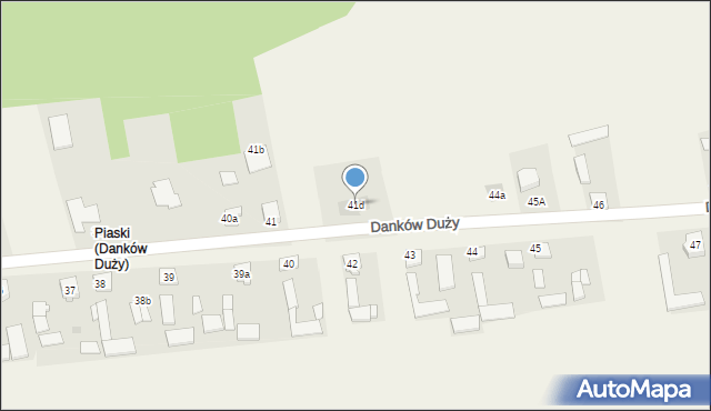 Danków Duży, Danków Duży, 41d, mapa Danków Duży