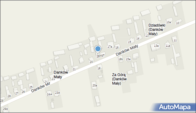 Danków Mały, Danków Mały, 19, mapa Danków Mały