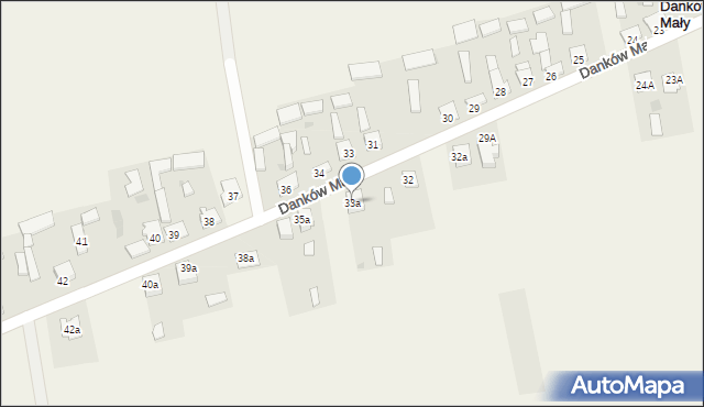 Danków Mały, Danków Mały, 33a, mapa Danków Mały