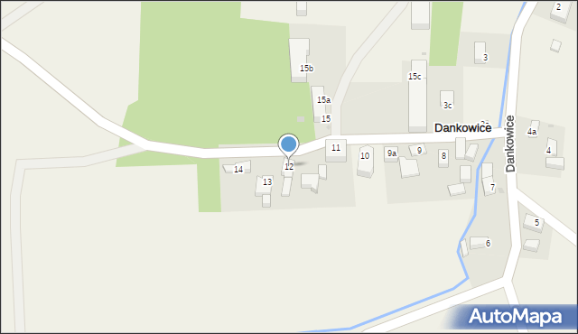 Dankowice, Dankowice, 12, mapa Dankowice