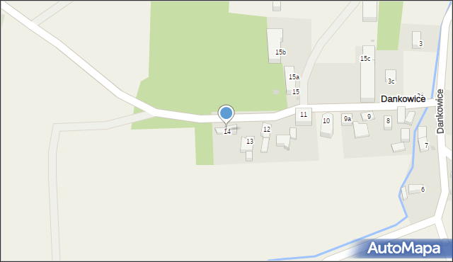 Dankowice, Dankowice, 14, mapa Dankowice