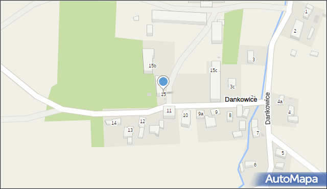 Dankowice, Dankowice, 15, mapa Dankowice