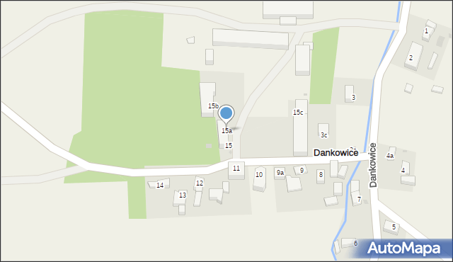 Dankowice, Dankowice, 15a, mapa Dankowice