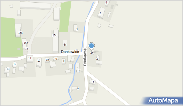 Dankowice, Dankowice, 4a, mapa Dankowice