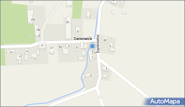 Dankowice, Dankowice, 7a, mapa Dankowice