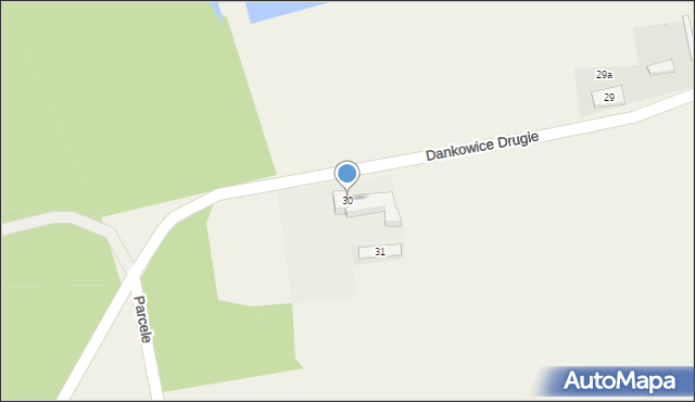 Dankowice Drugie, Dankowice Drugie, 30, mapa Dankowice Drugie