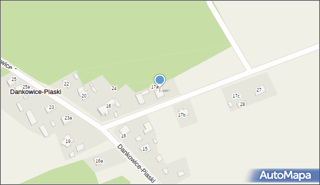 Dankowice-Piaski, Dankowice-Piaski, 26, mapa Dankowice-Piaski