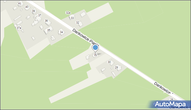 Dankowice-Piaski, Dankowice-Piaski, 31, mapa Dankowice-Piaski