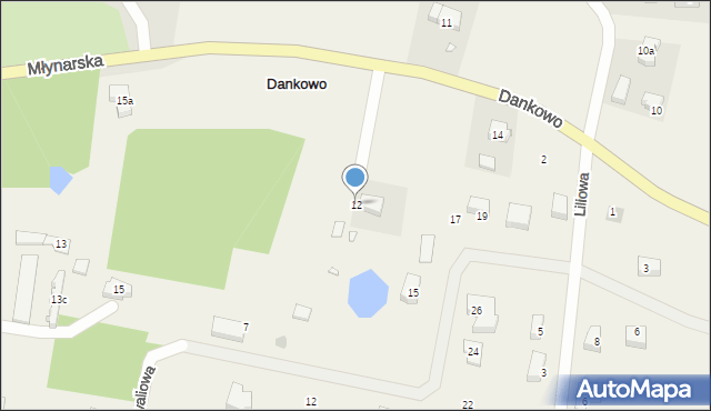 Dankowo, Dankowo, 12, mapa Dankowo