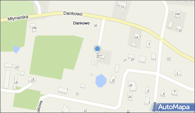 Dankowo, Dankowo, 12, mapa Dankowo