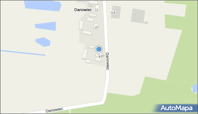 Danowiec, Danowiec, 9, mapa Danowiec