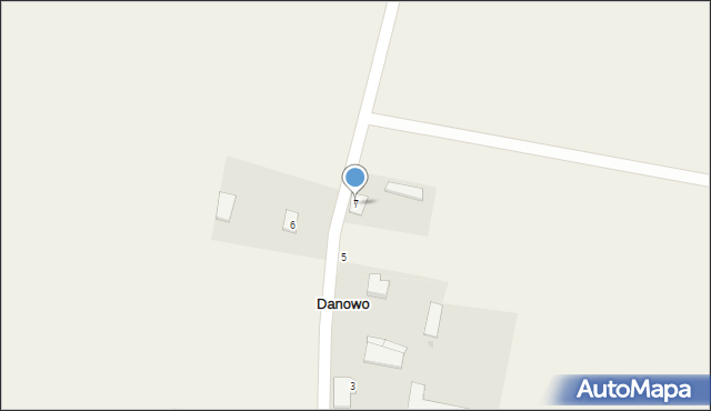Danowo, Danowo, 7, mapa Danowo