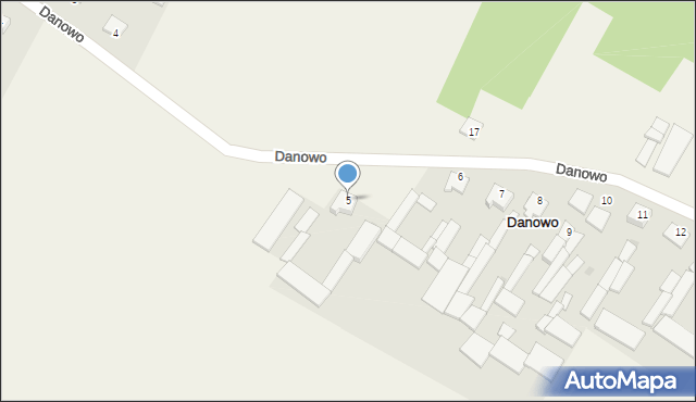 Danowo, Danowo, 5, mapa Danowo