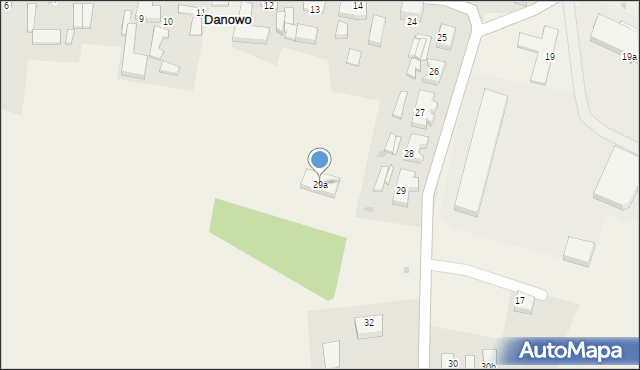 Danowo, Danowo, 29a, mapa Danowo