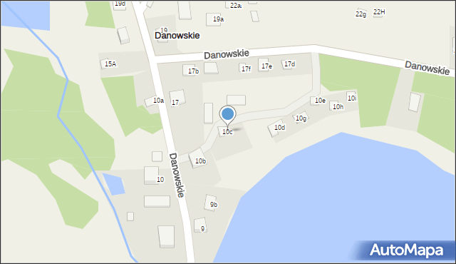 Danowskie, Danowskie, 10c, mapa Danowskie