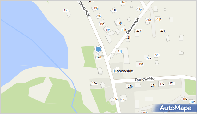 Danowskie, Danowskie, 19d, mapa Danowskie